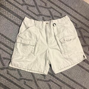 Vintage 90's Columbia-sportswear PFG Men's Fishing Shorts L Large White Cream